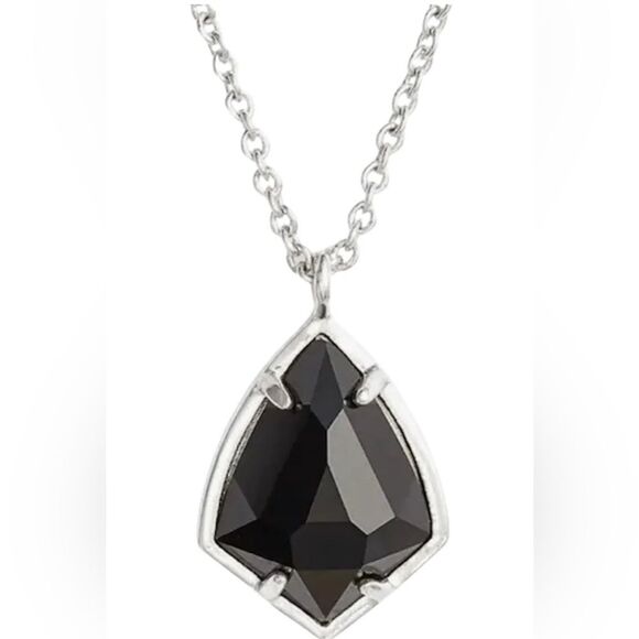 Kendra Scott Carrine earrings + Cory necklace in black opaque.  NWT - Picture 8 of 8
